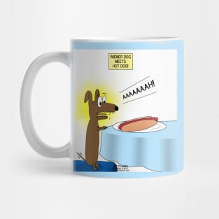 Wiener Dog Meets Hot Dog Mug